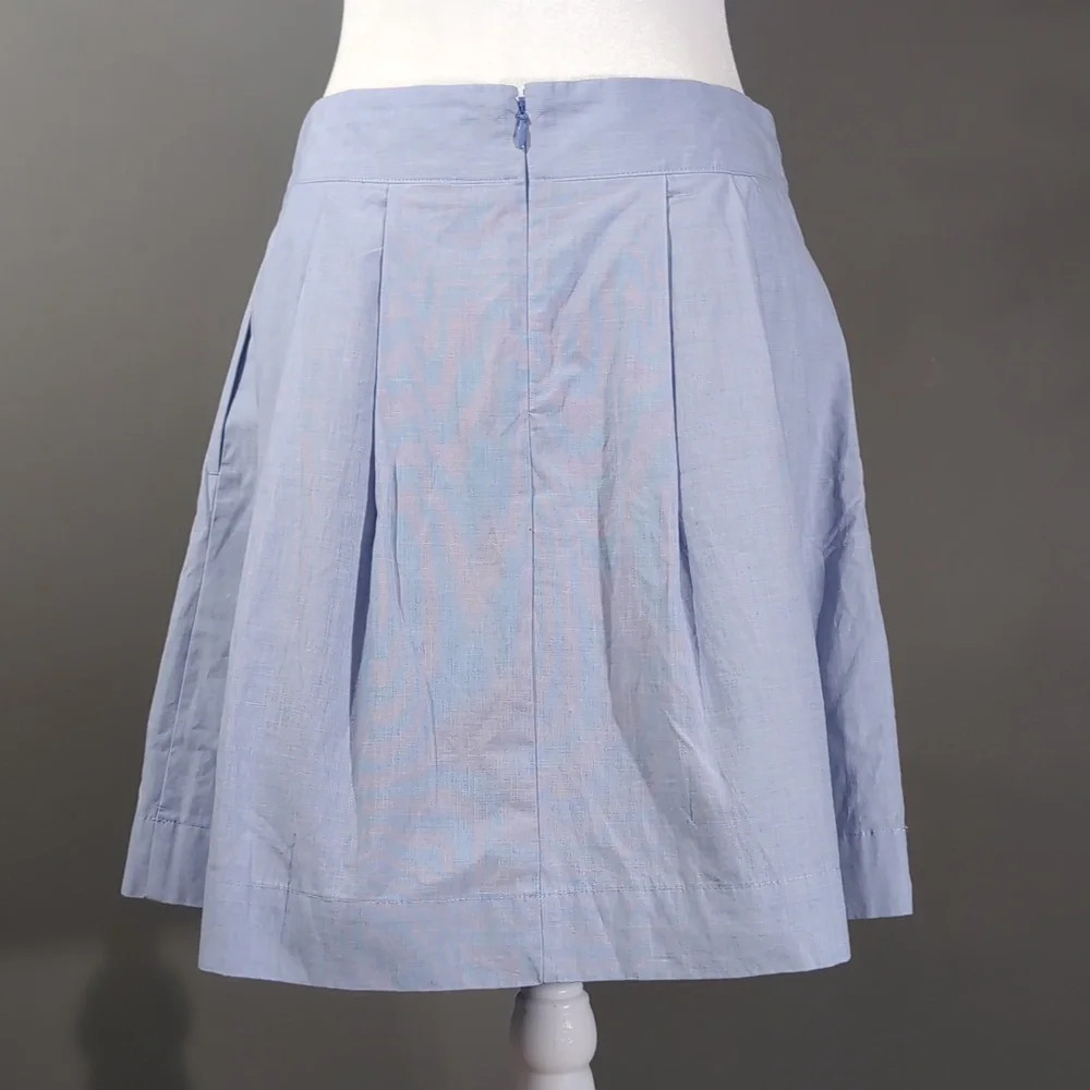 Lands' End Canvas Blue Cotton Mini Skirt - Picture 5 of 9